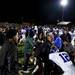 Players and coaches began fighting on the field following the conclusion of the game between Huron and Pioneer High Schools on Friday. Both coaches and players were involved. Daniel Brenner I AnnArbor.com